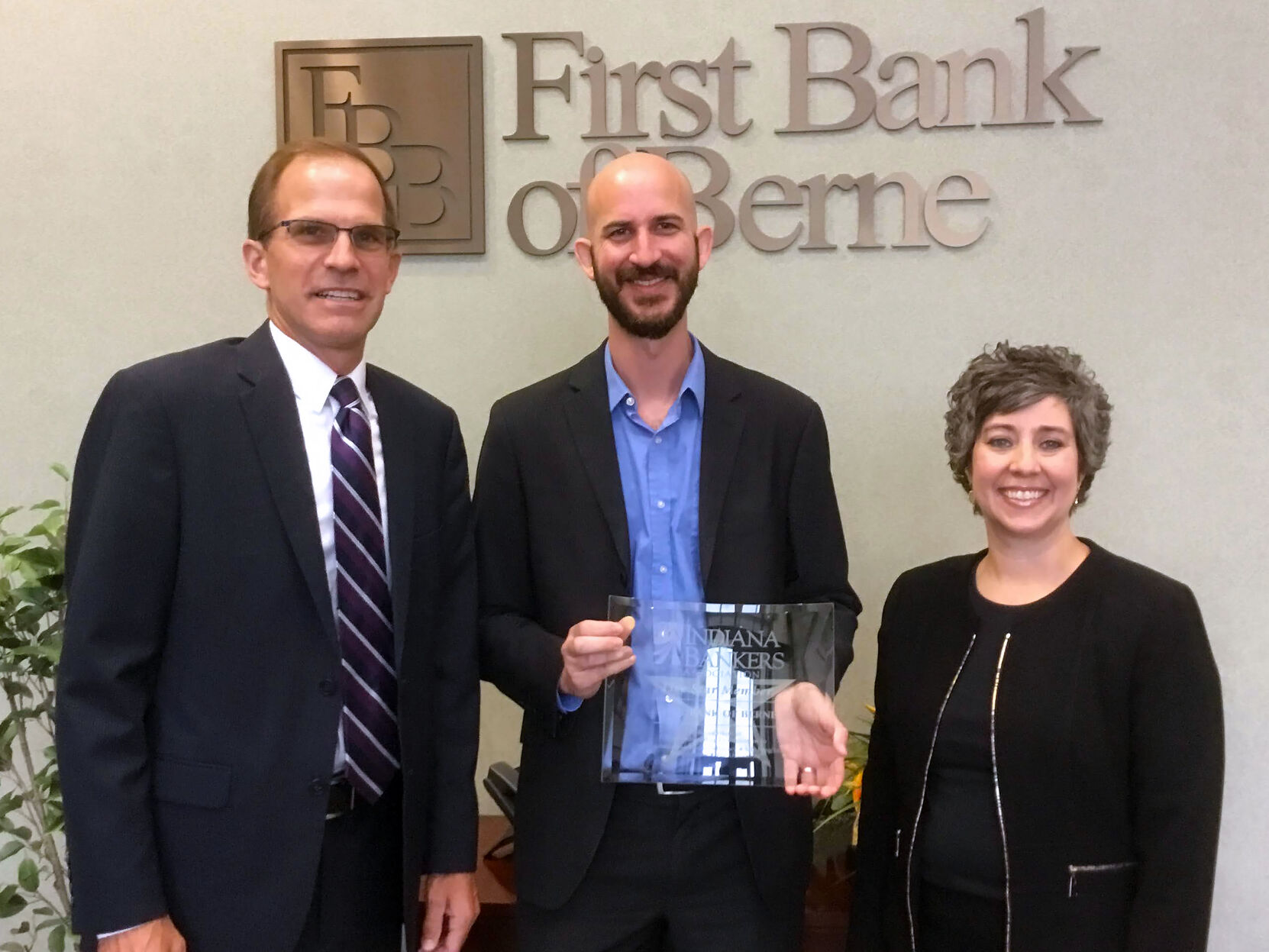 First Bank of Berne’s Five Star Member award